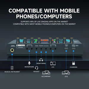 Podcast Configuration de bureau Carte son X3 Carte audio avec effets Podcast Microphone à condensateur <span class=keywords><strong>Enregistrement</strong></span> Kit <span class=keywords><strong>complet</strong></span> Streaming <span class=keywords><strong>Studio</strong></span> - Product Image 4