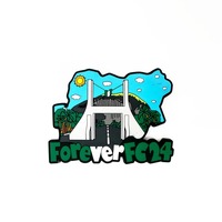 Stadt-Wahrzeichen-Muster Weicher PVC-Kühlschrankmagnet Individueller Reise-Souvenir Kühlschrankaufkleber zur Heimdekoration
