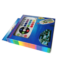 Ampoule led avec télécommande multicolore changeante, auto atmosphère W5W 194 168 5050SMD COB 12V silicone stroboscope T10 RGB LED lumière de voiture