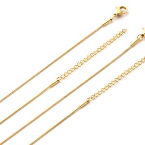 Chaîne de collier serpent en acier inoxydable de 1-2 mm, vente en gros, fabricant chinois - Product Image 1