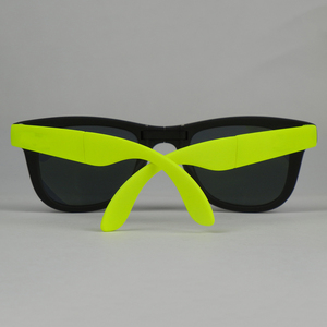 Gafas de Sol de espejo de diseñador al por mayor MARCO DE PC plegable protección UV400 certificado CE negro fluorescente verde amarillo púrpura - Product Image 2