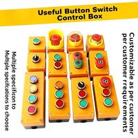 Caja de Control con Interruptor de Botón y Funciones de Arranque/Parada, Cubierta Impermeable, Perilla Giratoria, Interruptor de Encendido y Luz Indicadora