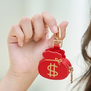 กระเป๋าถือแฟชั่นผู้หญิง <span class=keywords><strong>หนัง</strong></span>แท้ จี้ห้อยน่ารัก กระเป๋าใส่เหรียญ พวงกุญแจ ลายกระเป๋าเงินสี<span class=keywords><strong>แดง</strong></span> ซองใส่หูฟัง พวงกุญแจขนาดเล็ก กระเป๋าสตางค์ลาย<span class=keywords><strong>แพนด้า</strong></span> - Product Image 1