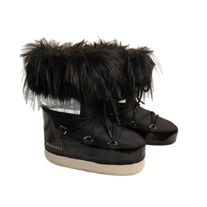 حذاء برقبة لثلج موضة القمر والفضاء للنساء في فصل الشتاء جديد سميك دافئ كم سادة غير قابل للانزلاق بطانة مبطنة بالفم - Product Image 5