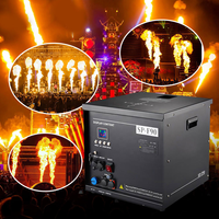 Machine à flammes de scène extérieure Payton 350W, construction en aluminium, pulvérisateur de flammes à haute altitude 8-10M, contrôle DMX512, étanche IPX3