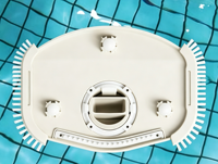 Wiederaufladbarer Handpool- und Spa-Reiniger mit Transparentem Schmutzfilter und Teleskopstange
