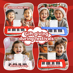 Excelente Regalo <span class=keywords><strong>para</strong></span> Niños, <span class=keywords><strong>Piano</strong></span> de 25 Teclas con <span class=keywords><strong>Partituras</strong></span> y Canciones de Demostración, Juguetes <span class=keywords><strong>para</strong></span> Niños, Teclado de <span class=keywords><strong>Piano</strong></span> Eléctrico <span class=keywords><strong>para</strong></span> <span class=keywords><strong>Principiantes</strong></span> - Product Image 5