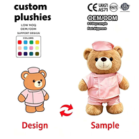 Ours en peluche géant doux pour enfants, rembourré en coton PP, anti-stress
