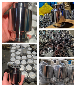 Vanne de retenue à ressort Tri-Clamp ISO/DIN <span class=keywords><strong>KF</strong></span> 16-100 en acier inoxydable 304/316 certifiée ISO/CE pour gaz/liquide - Product Image 4