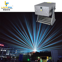 Proyector de haz láser RGBW de 120 vatios, dispositivo láser para Club de iluminación exterior con Software DMX FB4, espectáculo de luces de referencia Sky High Building