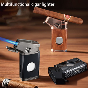 DEBANG 5 en 1 Encendedor Multifuncional Potente con Linterna, Cortador de Cigarros, Punzón y Llama Única Fuerte - Product Image 2