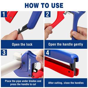 <span class=keywords><strong>WORKPRO</strong></span>-Coupe-tuyau à cliquet de qualité industrielle 63mm, outil de coupe rapide pour le bricolage, capacité élevée pour usage industriel, OEM - Product Image 5