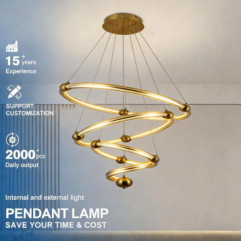 JACKSUN Luxury Silica Gel Led Chandelier