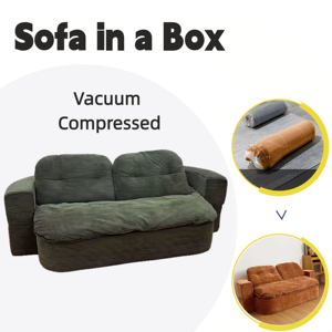 Canapé-<span class=keywords><strong>lit</strong></span> modulaire en tissu compressé sous vide, pliable, convertible, amovible, lavable, design gain <span class=keywords><strong>de</strong></span> place, extensible, OEM - Product Image 2