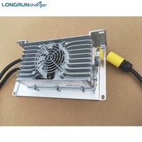 Chargeur de batterie en aluminium Longrun 1,5 kW avec pack de batteries magnétique 12 V, charge rapide et protection contre les surintensités pour vélos électriques et voiturettes de golf