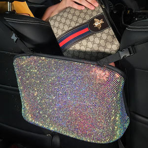Organisateur de rangement de voiture de luxe avec strass en diamant, multi-poches, pour dossier de siège arrière, pour femmes - Product Image 5