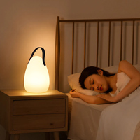 Lampe de table intelligente LED RVB WiFi/APP/Contrôle vocal Rechargeable Chambre à coucher Intérieur/Extérieur Sphérique Minuterie Veilleuse