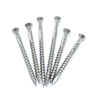 Vis à tête plate SS304 pour terrasse en aggloméré avec 6 pointes et Torx T25 Knuring Type17 Vis à bois plates Vis à pont Torx