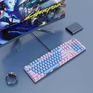 Capuchons de touches de clavier mécanique sur mesure de haute qualité, moulés par injection bicolore en ABS, caractères translucides fermés pour - Product Image 3