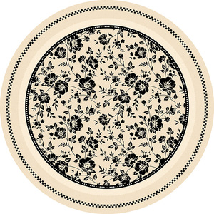 Alfombra Redonda EIFFEL HOME, Imitación de Cachemira, Diseño Floral Vintage, Lavable, Moderna, Minimalista, de Lujo Ligero, para Sala de Estar o Dormitorio - Product Image 5