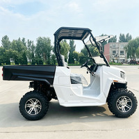 UTV électrique multifonctionnel 10 kW 72 V 4x4 pour le tout-terrain et la chasse, 2 places, équipé de différentiels avant et arrière