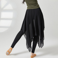 TONGYANG pantalon de danse latine pantalon de danse moderne vêtements d'entraînement en mousseline de soie femmes jupe de danse de ballet pantalon jupe de balançoire classique