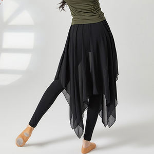 TONGYANG Pantalones de <span class=keywords><strong>baile</strong></span> latino Pantalones de <span class=keywords><strong>baile</strong></span> moderno <span class=keywords><strong>Ropa</strong></span> de entrenamiento de gasa Mujeres Falda de <span class=keywords><strong>baile</strong></span> de ballet Pantalones Falda de columpio clásica - Product Image 2