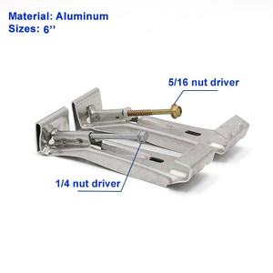 Staffa di Supporto per Grondaia Nascosta a Pioggia Stile K in Alluminio da 5 Pollici con Vite - Product Image 3