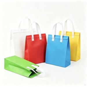 Bolsa Aislante Biodegradable de Papel de Aluminio No Tejido con Asa para Empacar Alimentos, Helados, Bebidas, Pasteles y Leche para Llevar - Product Image 1