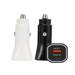 Cargador de Coche USB C al por Mayor, <span class=keywords><strong>Adaptador</strong></span> Mini de <span class=keywords><strong>Doble</strong></span> Puerto QC3.0 PD 20W Tipo-C, Cargador Rápido para Teléfono Móvil - Product Image 5