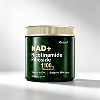 Capsules de complexe NAD+ Premium, 1100 mg NAD+ Quercétine + Resvératrol + CoQ10 - Soutien à la réparation cellulaire anti-âge - Marque privée