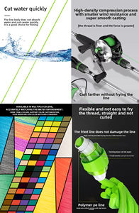 <span class=keywords><strong>สาย</strong></span><span class=keywords><strong>เอ็น</strong></span><span class=keywords><strong>ตก</strong></span><span class=keywords><strong>ปลา</strong></span> IZORLINE X8 500M PE แบบถัก ทนทานต่อการกัด แข็งแรงสูง <span class=keywords><strong>สาย</strong></span><span class=keywords><strong>เอ็น</strong></span><span class=keywords><strong>ตก</strong></span><span class=keywords><strong>ปลา</strong></span>แบบหลายเส้นใย สำหรับ<span class=keywords><strong>ตก</strong></span><span class=keywords><strong>ปลา</strong></span>เทราต์และปลาบาส รับผลิตแบบ OEM - Product Image 3