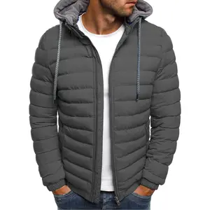 2023 Latest Designed Men Puffer Jackets Quilted Bubble Jacket With Front Two Pockets Winter Puffer Jacket for men