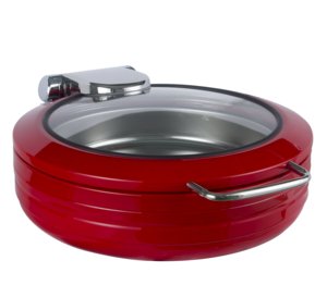 HD Hotel Kitchen Equipment 304 Stainless Steel Induction Chafer 9L Dish <b>Buffet</b> Food <b>Warmer</b> Golden Glass Y402 Hotel Kitchen Equip - Product Image 3