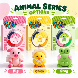 Kit de Arcilla Seca al Aire para Modelar Ranas, Set de Manualidades con Arcilla para Modelar Animales para Niños, con Caja de Regalo, No Tóxico, Servicio OEM ODM al por Mayor - Product Image 3