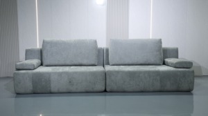 โซฟาผ้าลูกฟูกแบบกว้าง รุ่น Wide-Wale โซฟาเบดแบบแยกส่วน 2-in-1 สำหรับใช้งานได้หลากหลาย ขาเหล็กสแตนเลสสำหรับพื้นที่ขนาดเล็ก - Product Image 3