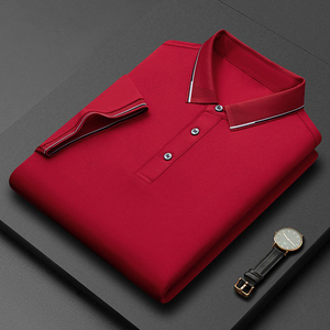 Polo para Hombre, Diseño de Doble Cuello, Estilo Casual, Manga Corta, Algodón Transpirable - Product Image 4