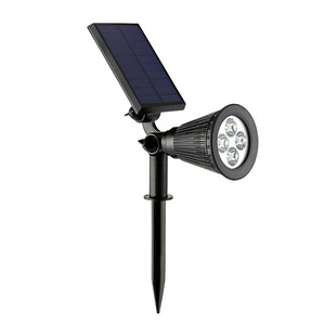 Projecteur <span class=keywords><strong>solaire</strong></span> 7 LED étanche IP65/IP67 avec piquet de sol, panneau <span class=keywords><strong>solaire</strong></span>/batterie/LED DC <span class=keywords><strong>pour</strong></span> jardin, arbre, allée, aménagement paysager - Product Image 5