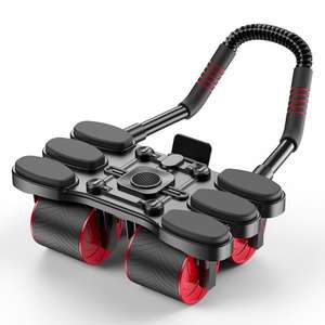 XOYOOU, nuevo diseño, Fitness <span class=keywords><strong>Ab</strong></span> Roller, entrenamiento básico automático, ergonómico, doble rebote - Product Image 4