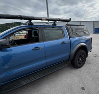 Capot de benne en alliage d'aluminium pour pick-up 4x4 Ford Ranger Raptor 2016-2026 – Accessoire de toit de benne