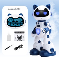 Robot compagnon interactif programmable pour l'apprentissage - Jouets en plastique pour enfants de 5 à 7 ans