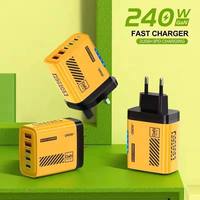 Pengisi Daya GaN 240W Berdaya Tinggi Multi Port Universal untuk Ponsel dan Laptop
