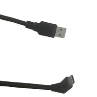 Grosir kabel pengisian daya Cepat pria ke USB a Male Tipe C sudut 90 derajat kustom untuk pemindai kode batang & Komputer Printer