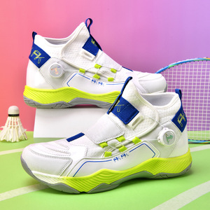 Chaussures <span class=keywords><strong>de</strong></span> badminton classiques en gros, dessus en cuir, doublure en mesh, semelle extérieure en caoutchouc, été/hiver, logo personnalisé - Product Image 3