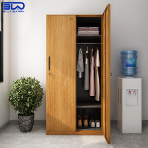 Meubles de bureau modernes en acier, armoire durable en couleur bois pêche pour la maison et le bureau, rangement organisé pour la chambre - Product Image 1