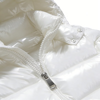 Blousons d'hiver personnalisés pour hommes, tendance, brillants, courts, épais, style bomber, matelassés et brillants