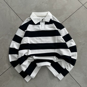 Haut décontracté ample à manches longues en polyester/coton tricoté, col montant, respirant, écologique, OEM ODM, vente en gros - Product Image 4