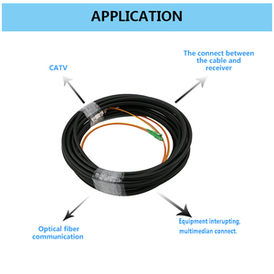 LC APC đơn giản g657a2 9/125 duy nhất chế độ ngoài trời sợi quang bọc thép <span class=keywords><strong>Patchcord</strong></span> cho 4G Mạng thế hệ mới cáp quang - Product Image 4