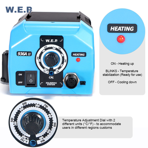 Máy hàn WEP-936A-II và các thiết bị hàn khác, điều chỉnh nhiệt độ dễ dàng, máy sửa chữa điện thoại di động, trạm hàn SMD không chì - Product Image 3