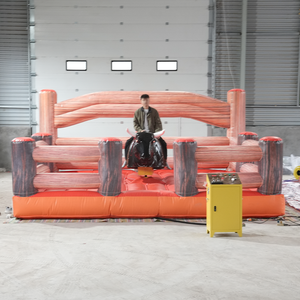 Toro mecánico inflable comercial para adultos, juego de rodeo con caja de control, a la venta - Product Image 1